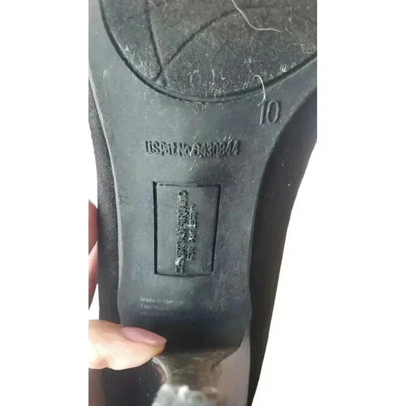 Christian‎ Siriano For Payless Red High Heels Pumps Black Suede Size 10 - Picture 10 of 13